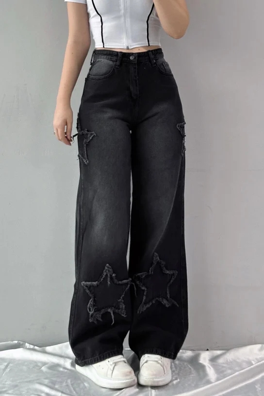 Füme%20Y2k%20Stars%20Patch%20Detay%20Jeans